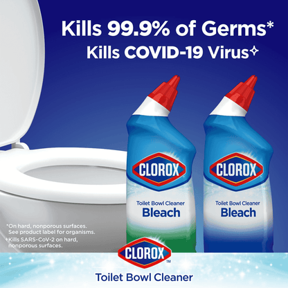 Clorox® Bleach Toilet Bowl Stain Remover & Cleaner Liquid | Fresh Breeze (12 Units)