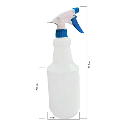 Lavex Plastic Bottles with Assorted Color Spray Trigger 12/Case