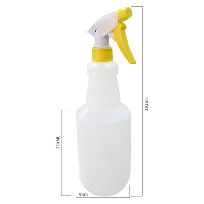 Lavex Plastic Bottles with Assorted Color Spray Trigger 12/Case