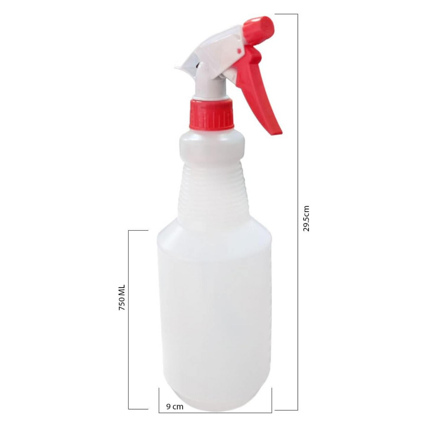 Lavex Plastic Bottles with Assorted Color Spray Trigger 12/Case