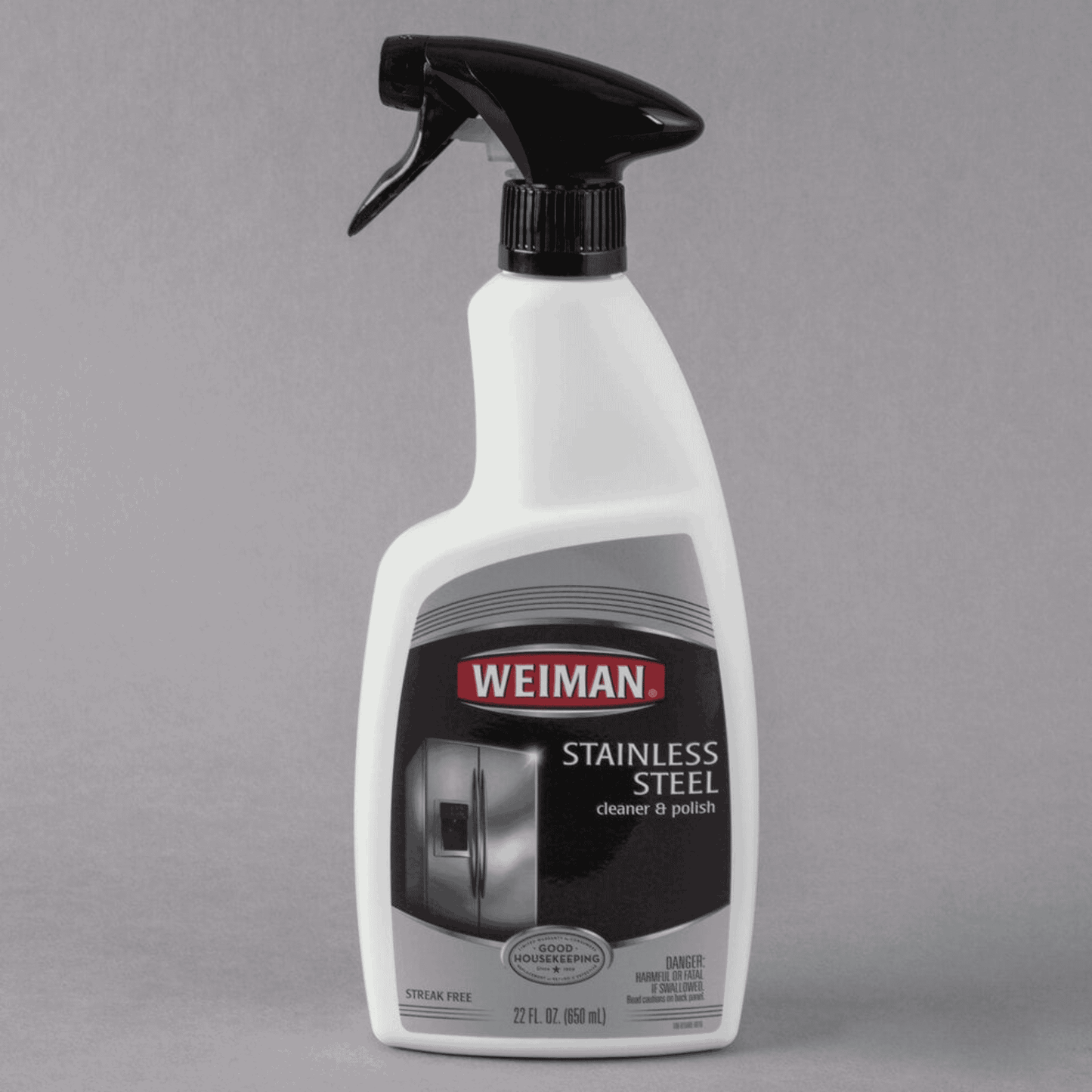 Weiman W108. Trigger Spray Stainless Steel Cleaner & Polish - 6/Case