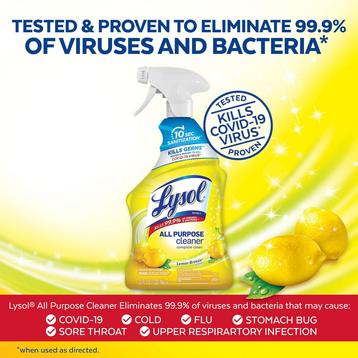 Lysol Disinfectant All-Purpose Cleaner, Lemon Breeze Scent